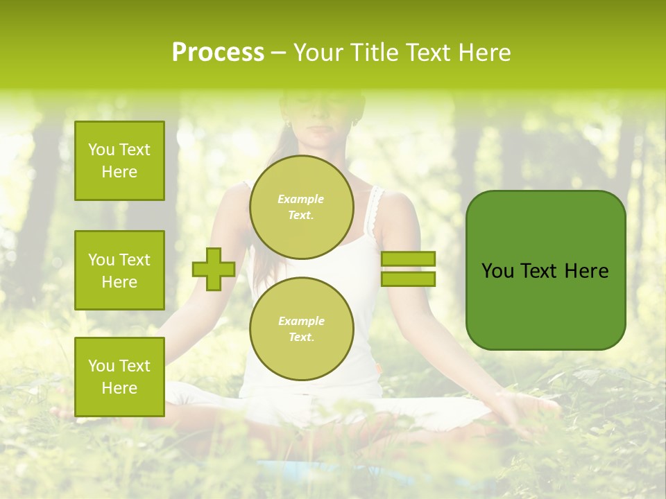 Sport Meditation Girl PowerPoint Template