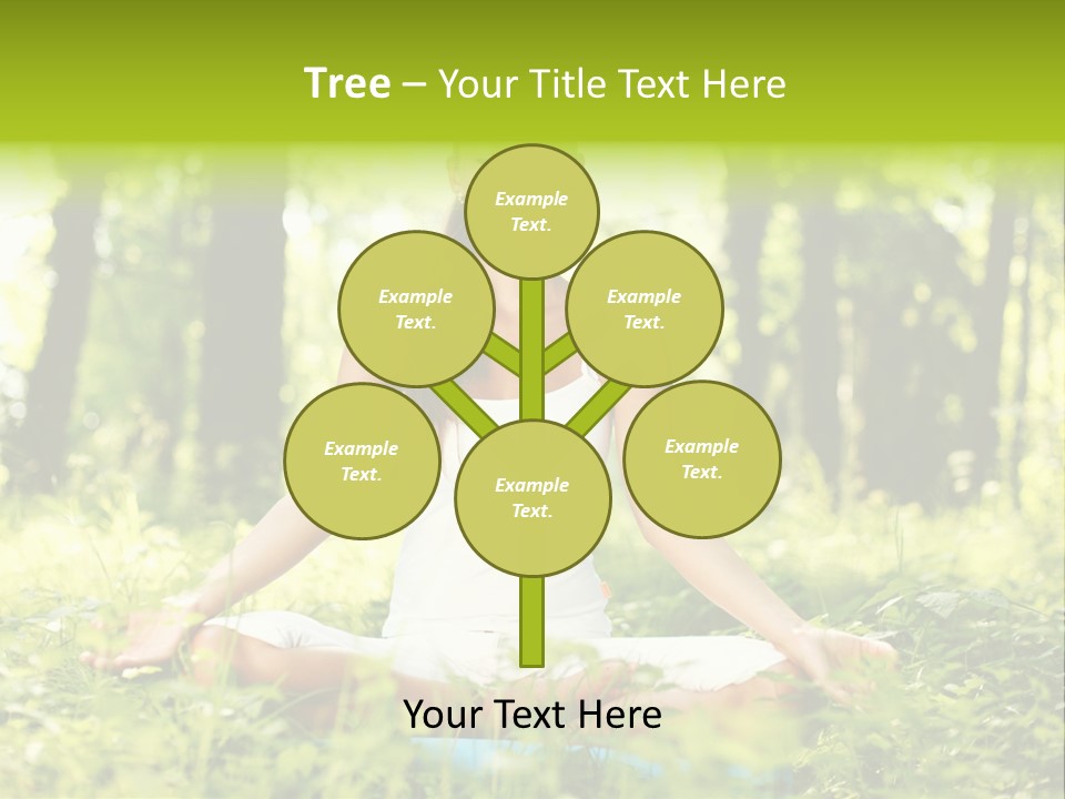 Sport Meditation Girl PowerPoint Template