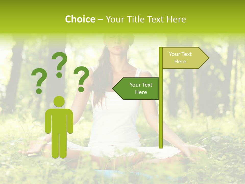 Sport Meditation Girl PowerPoint Template