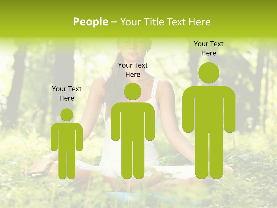 Sport Meditation Girl PowerPoint Template