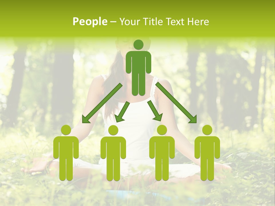 Sport Meditation Girl PowerPoint Template