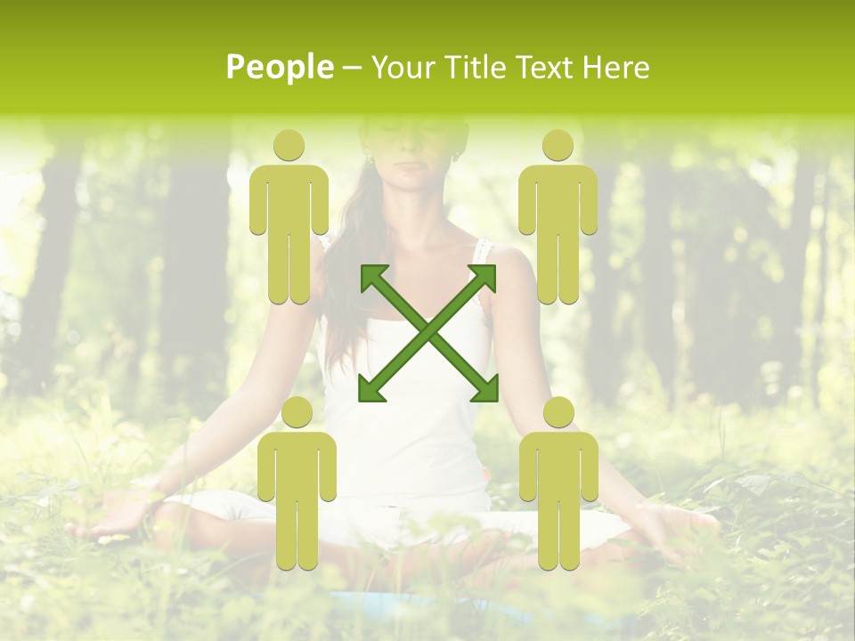 Sport Meditation Girl PowerPoint Template