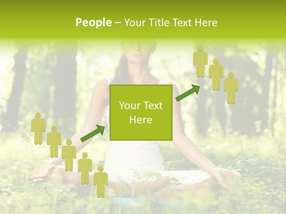 Sport Meditation Girl PowerPoint Template