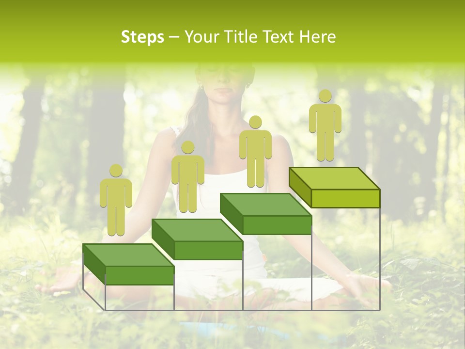 Sport Meditation Girl PowerPoint Template