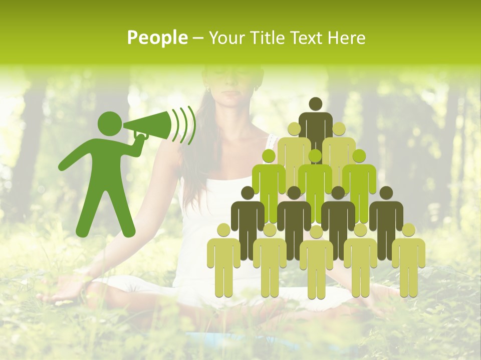 Sport Meditation Girl PowerPoint Template