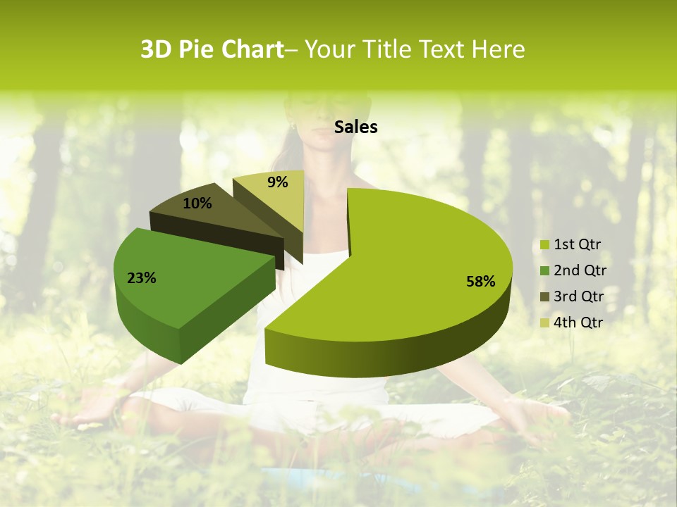 Sport Meditation Girl PowerPoint Template