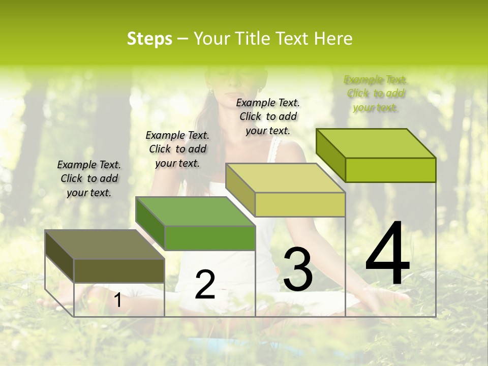 Sport Meditation Girl PowerPoint Template