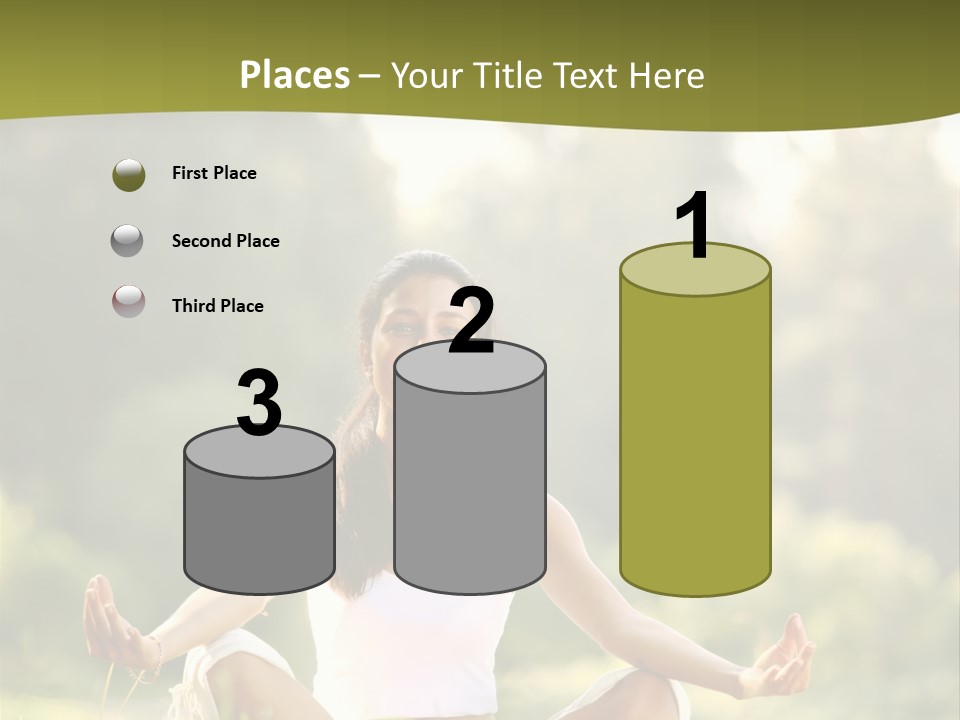 People Peaceful White PowerPoint Template