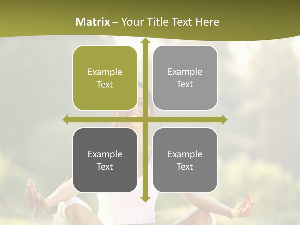 People Peaceful White PowerPoint Template