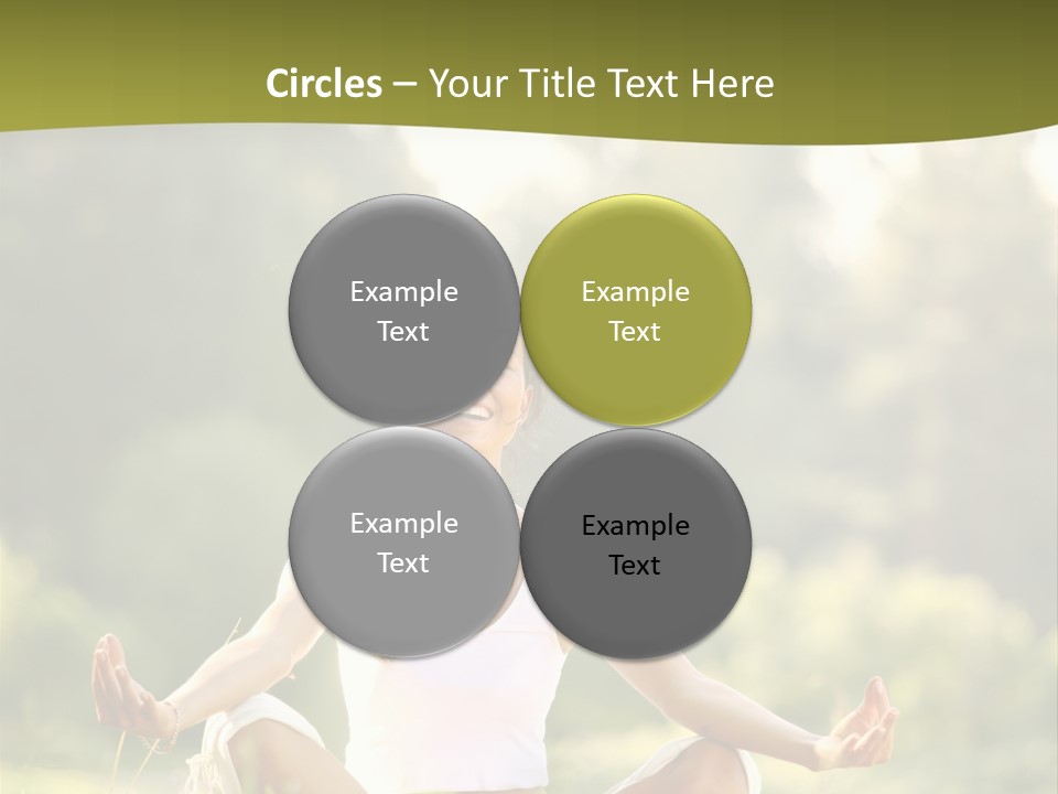 People Peaceful White PowerPoint Template