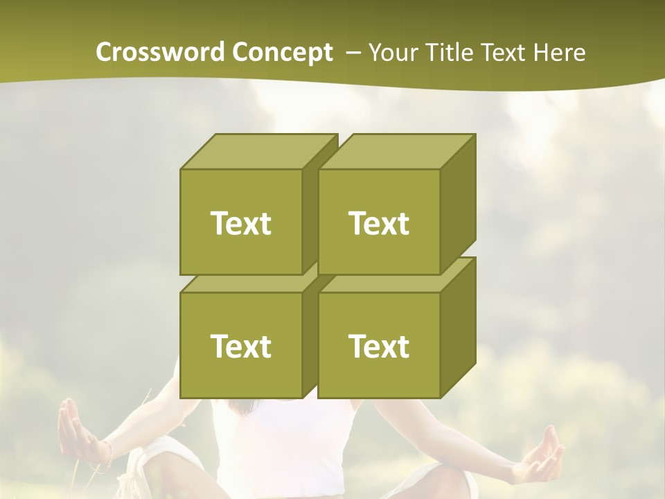 People Peaceful White PowerPoint Template