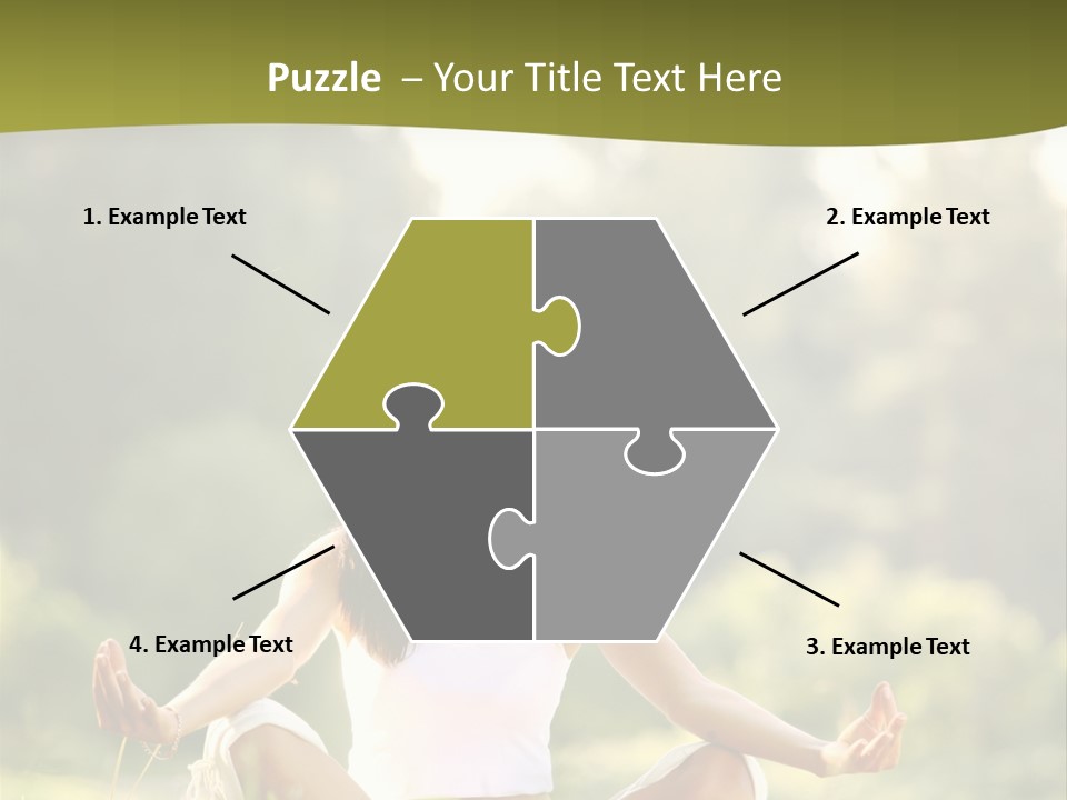 People Peaceful White PowerPoint Template