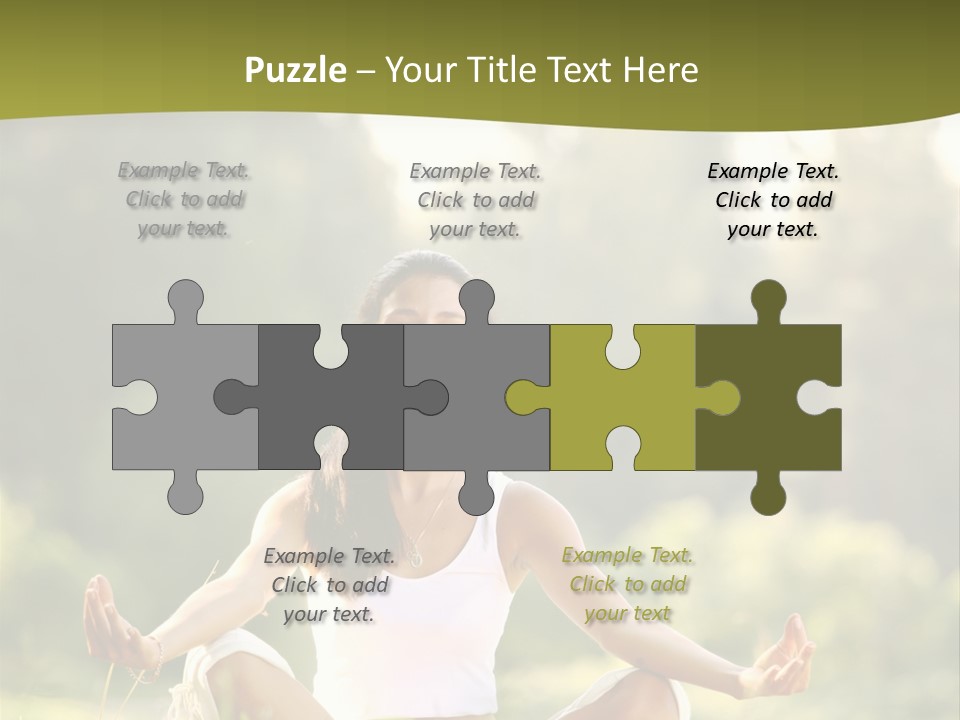 People Peaceful White PowerPoint Template