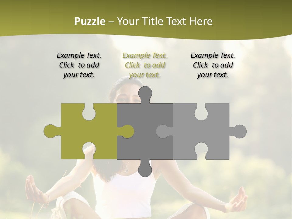 People Peaceful White PowerPoint Template