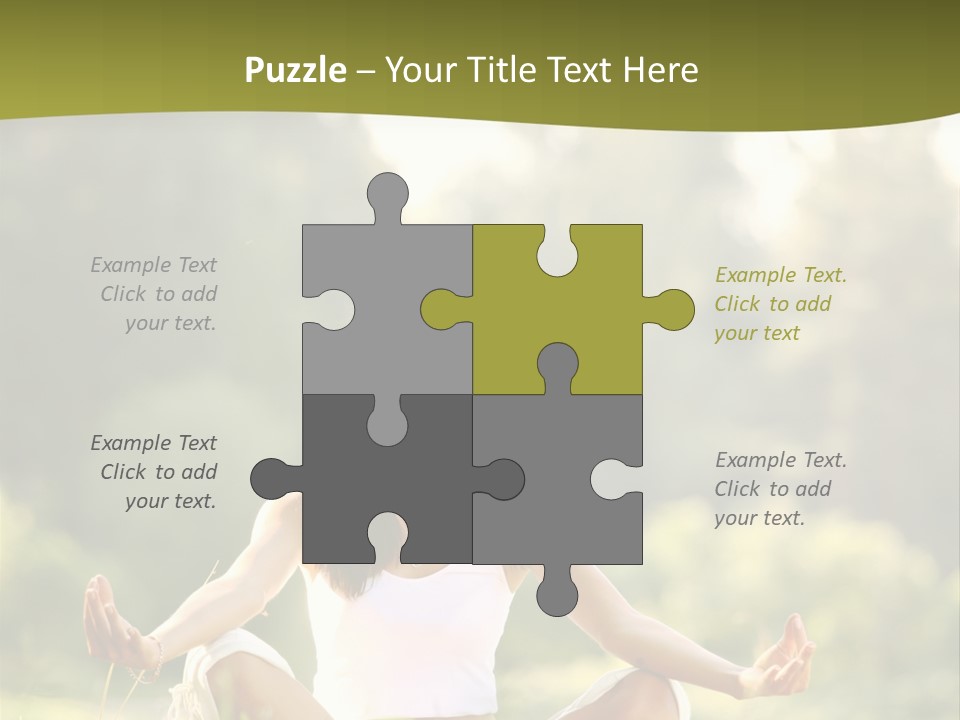 People Peaceful White PowerPoint Template