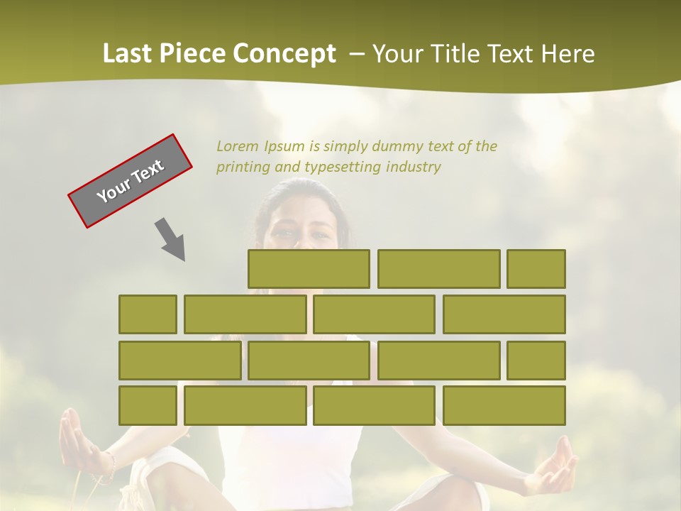 People Peaceful White PowerPoint Template