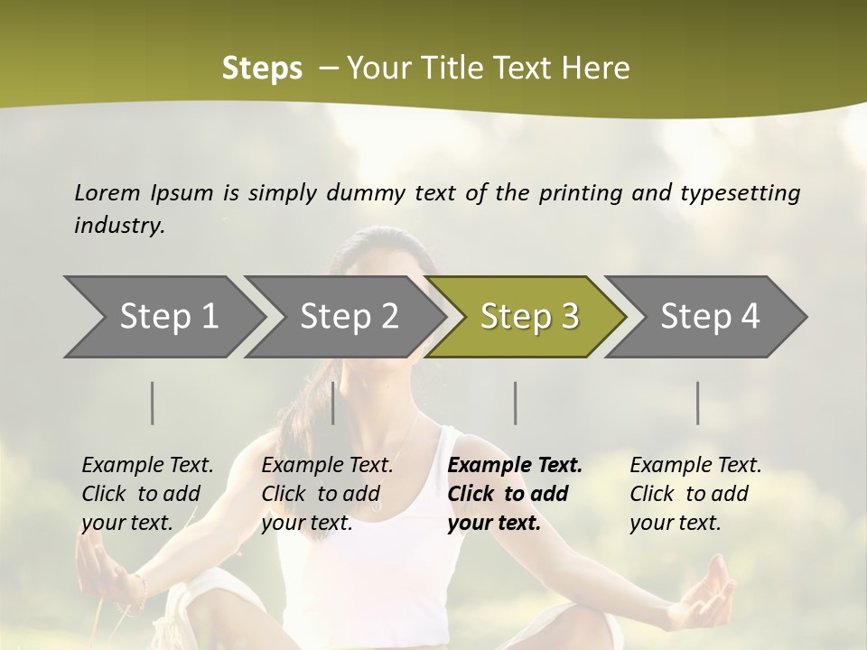 People Peaceful White PowerPoint Template