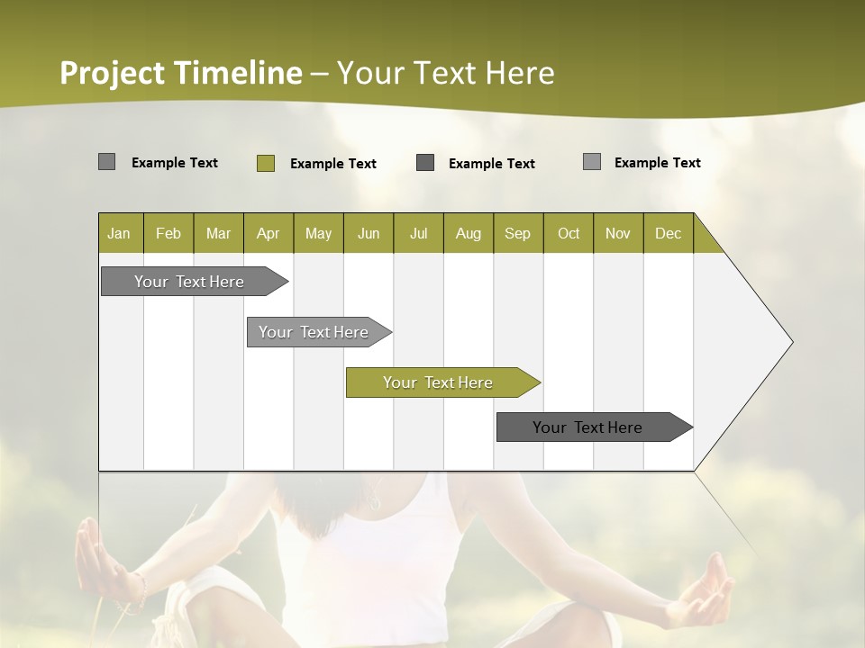 People Peaceful White PowerPoint Template
