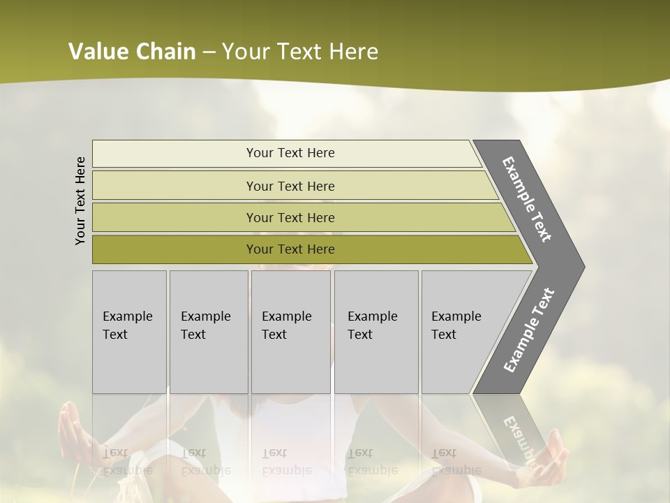 People Peaceful White PowerPoint Template