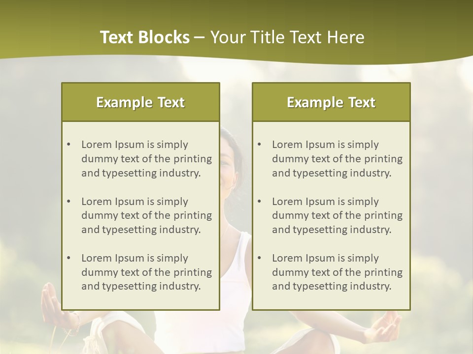 People Peaceful White PowerPoint Template