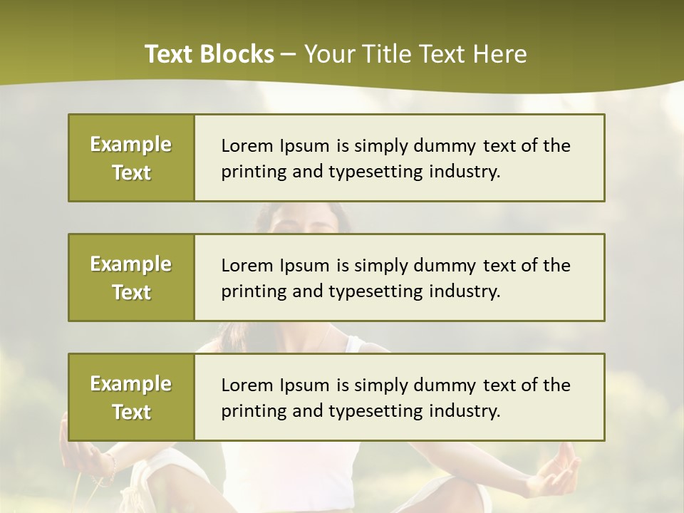 People Peaceful White PowerPoint Template