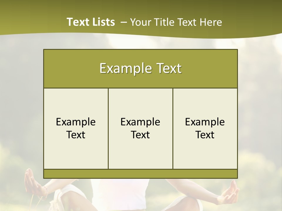 People Peaceful White PowerPoint Template