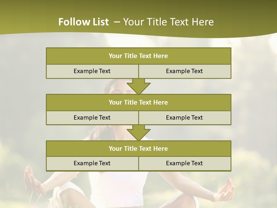 People Peaceful White PowerPoint Template
