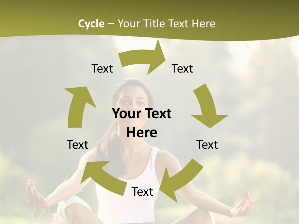 People Peaceful White PowerPoint Template