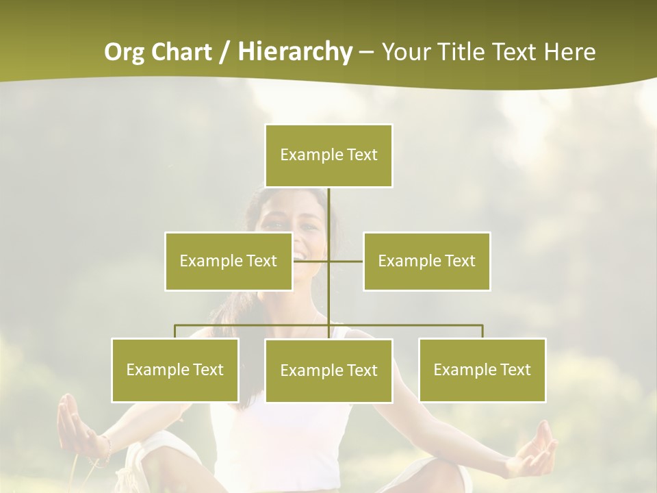 People Peaceful White PowerPoint Template
