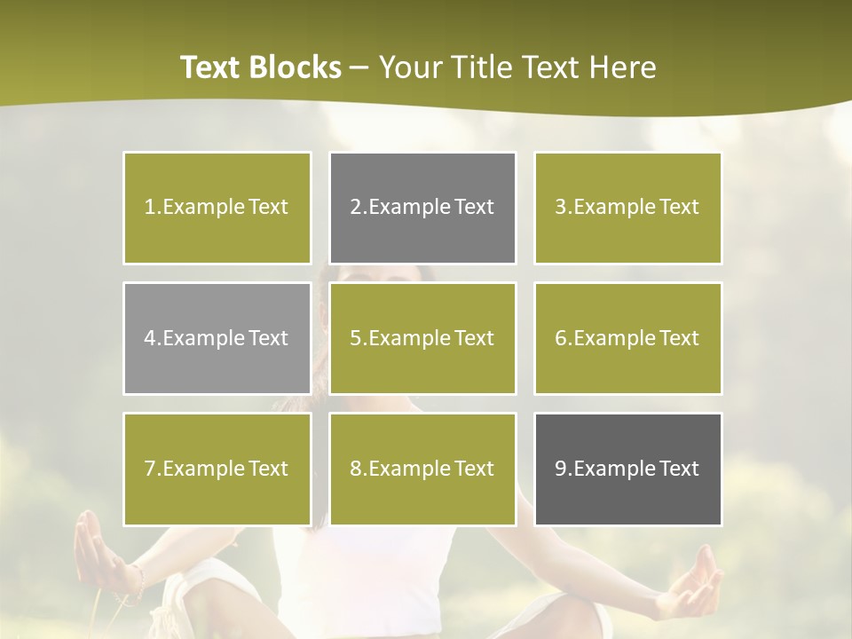 People Peaceful White PowerPoint Template