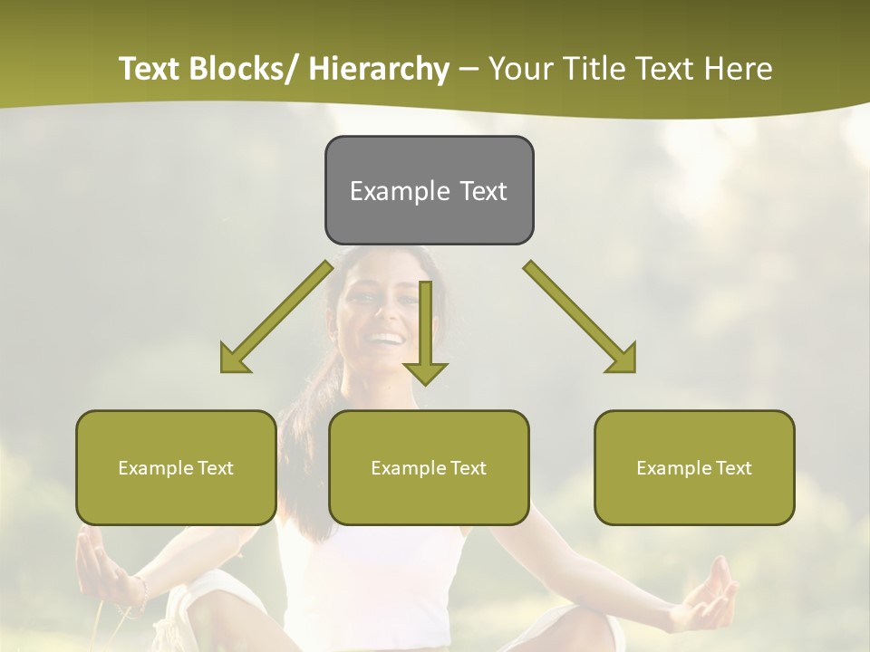 People Peaceful White PowerPoint Template