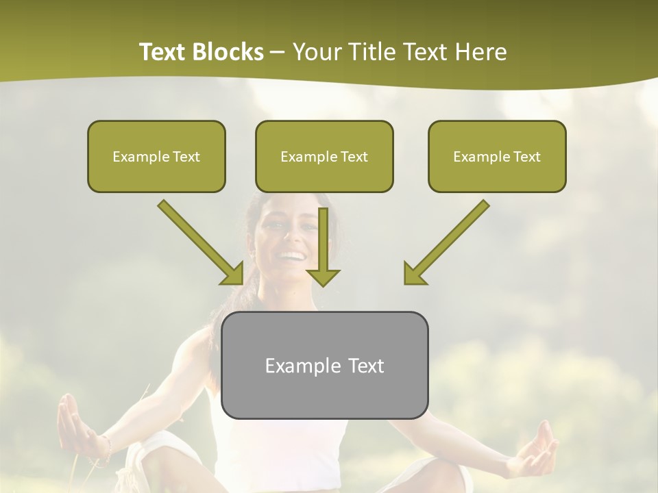 People Peaceful White PowerPoint Template