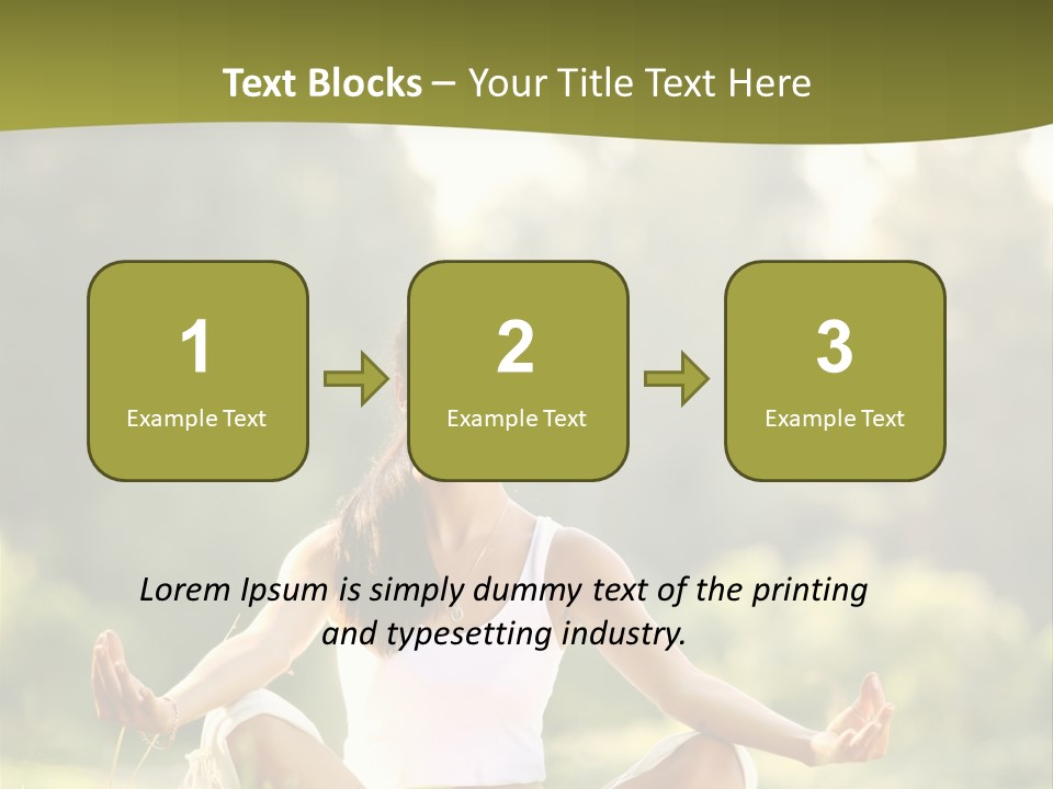 People Peaceful White PowerPoint Template
