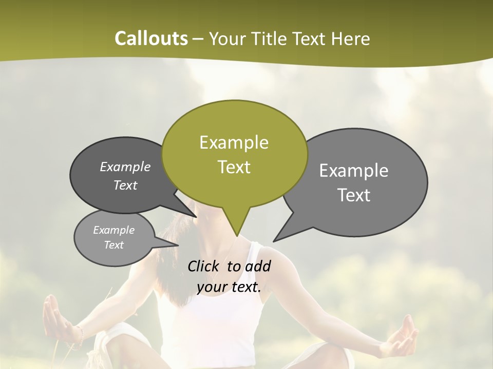 People Peaceful White PowerPoint Template