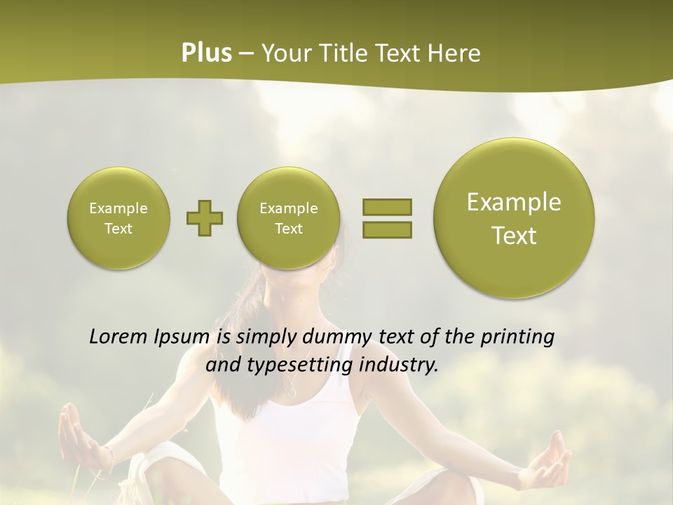 People Peaceful White PowerPoint Template