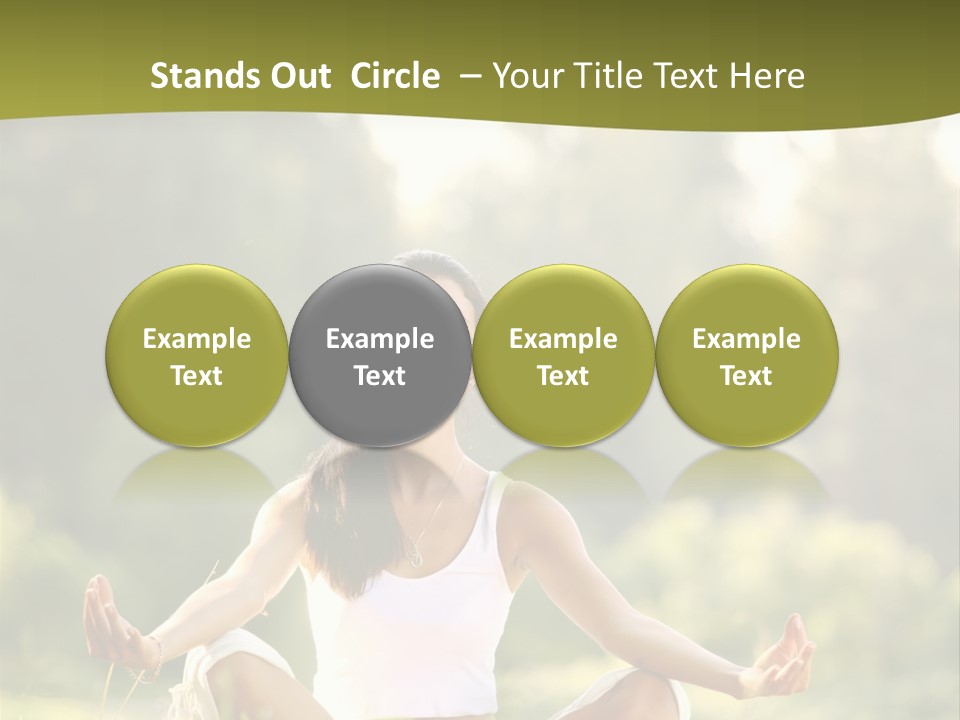 People Peaceful White PowerPoint Template