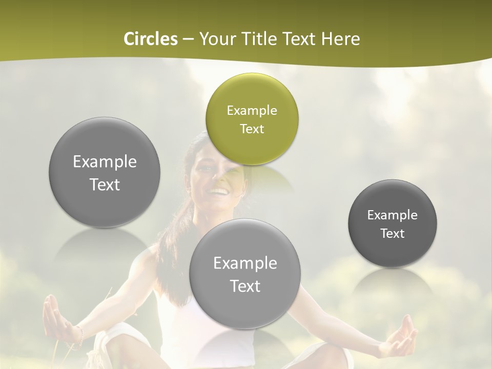 People Peaceful White PowerPoint Template