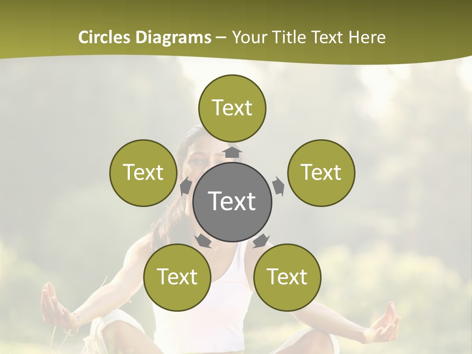 People Peaceful White PowerPoint Template