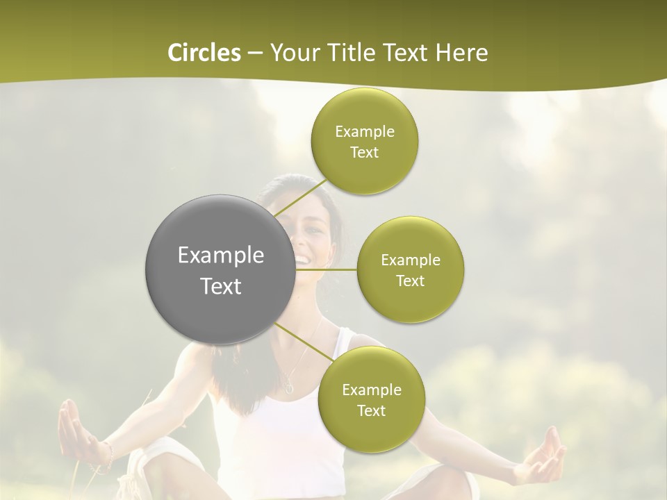 People Peaceful White PowerPoint Template