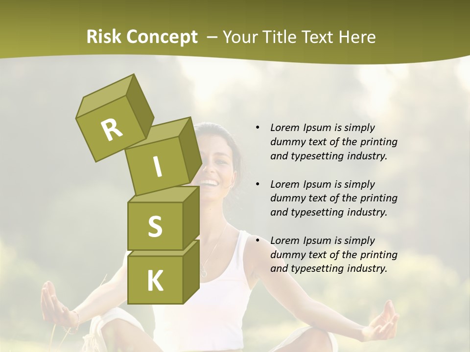 People Peaceful White PowerPoint Template