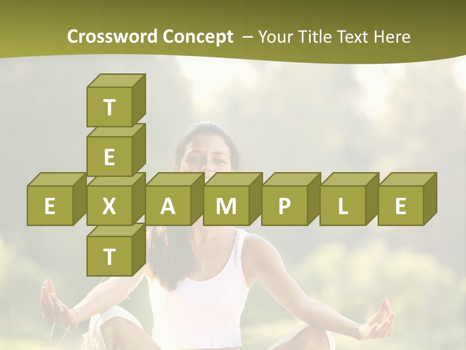 People Peaceful White PowerPoint Template