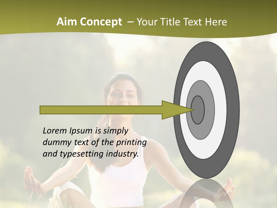 People Peaceful White PowerPoint Template