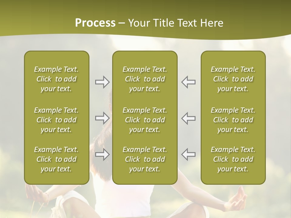 People Peaceful White PowerPoint Template