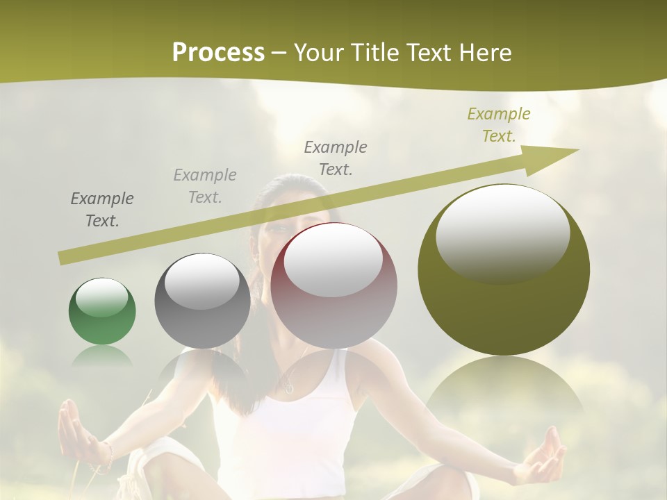 People Peaceful White PowerPoint Template