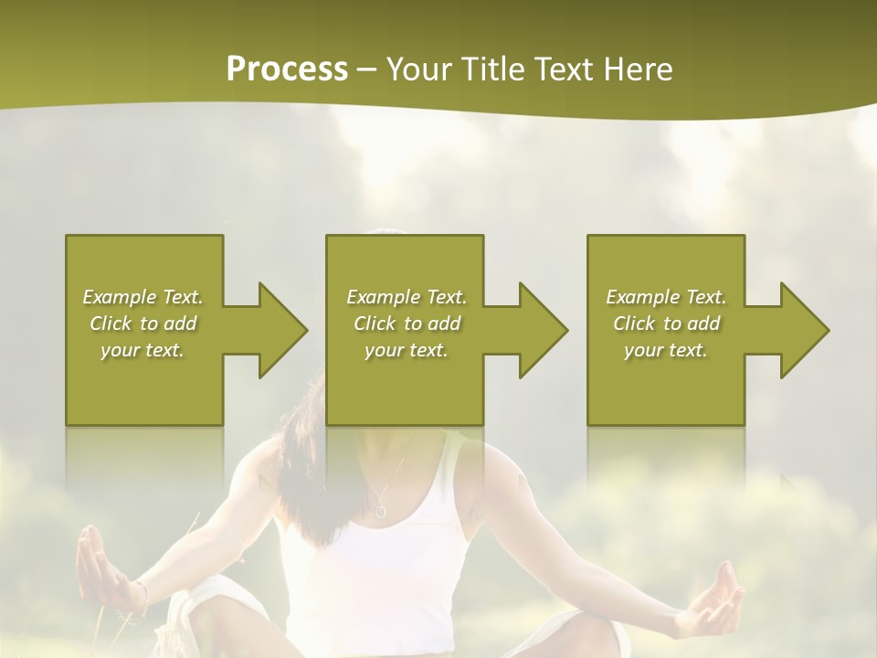 People Peaceful White PowerPoint Template