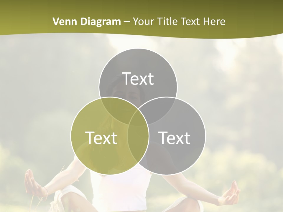 People Peaceful White PowerPoint Template