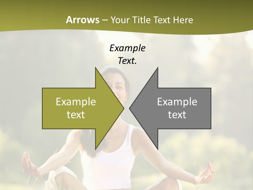 People Peaceful White PowerPoint Template