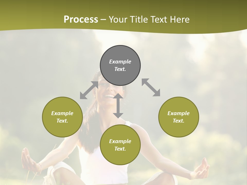 People Peaceful White PowerPoint Template