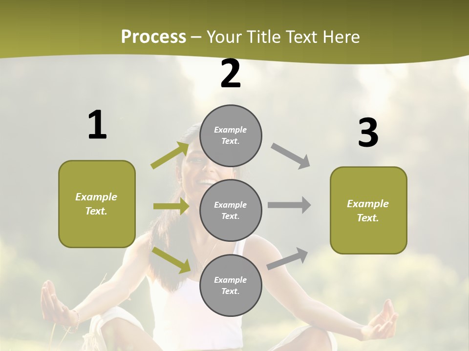 People Peaceful White PowerPoint Template