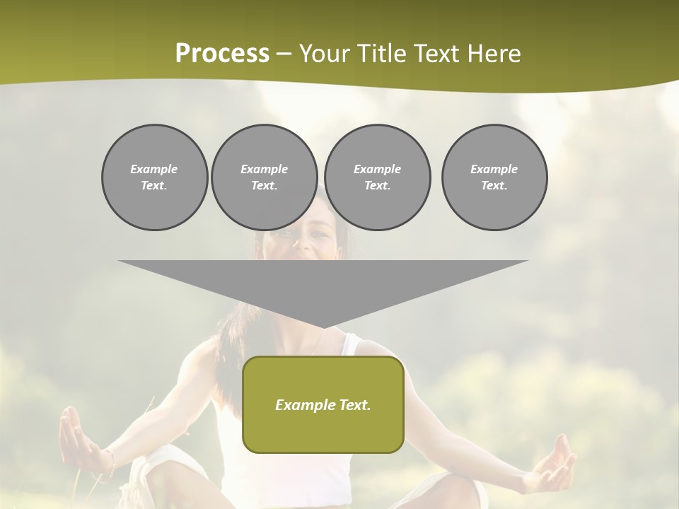 People Peaceful White PowerPoint Template